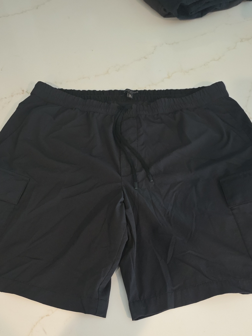 Banana Republic Men's Black Athletic Drawstring Shorts XL Pullon Performance